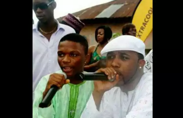 You too can make it - See this throw back photo of Wizkid and his former boss, Banky W